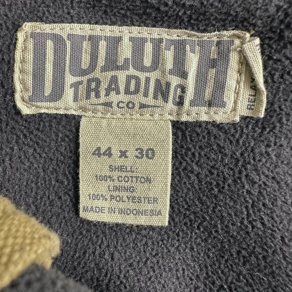 Duluth Trading Co. Men's Carpenter Outdoors 44x30 Heavy Fleece Lined Pants Gray - Picture 16 of 16